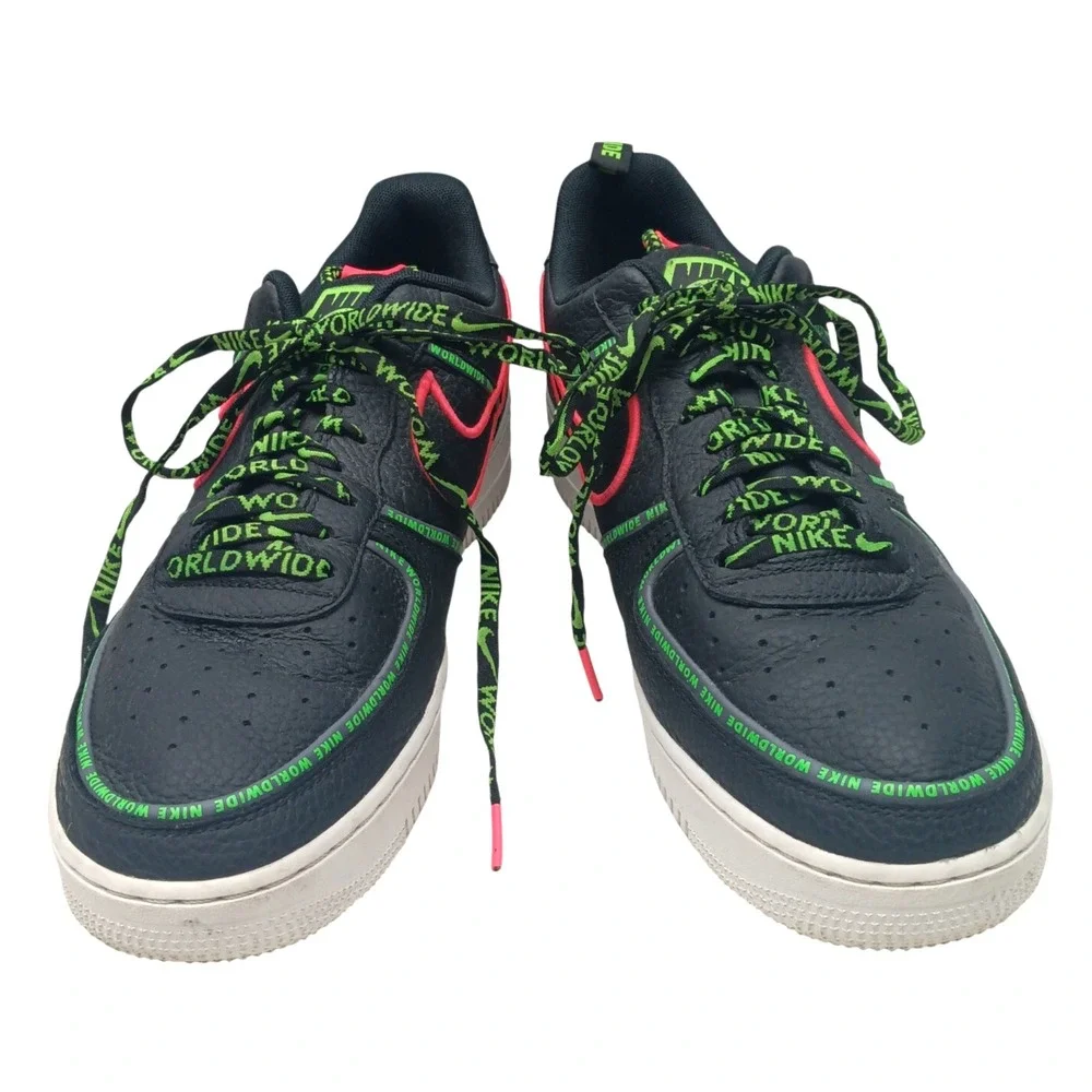 Nike Air‎ Force 1 Premium Worldwide Pack - Black Green CK7213-001 / Size: 12